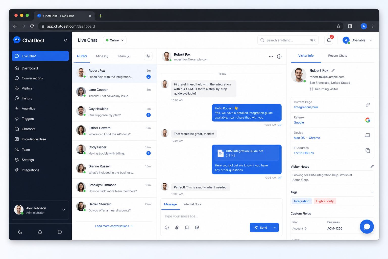 ChatDest Agent Workspace